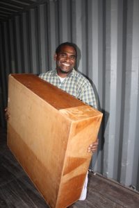 Unpacking Container ready for School.