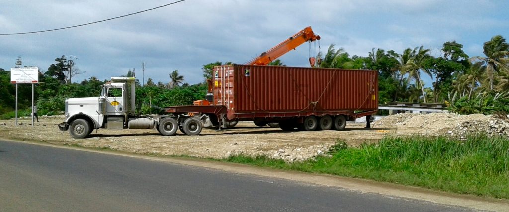 Another pumpkin container class room arrives for Children with no school.